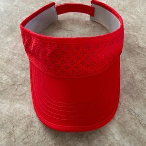 Ladies Red Lady Hogan Visor NWOT